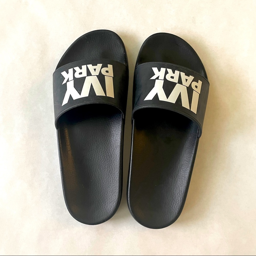 Ivy Park Slides - Black - size 8-8.5